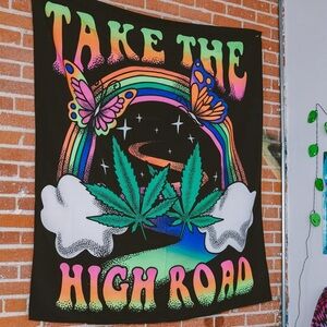 Colorful Psychedelic Wall Tapestry